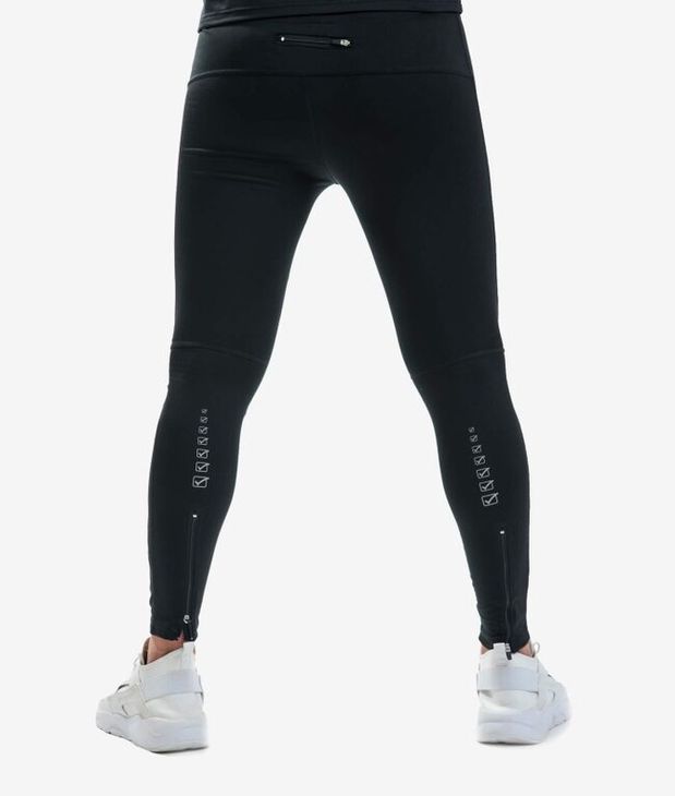 RUNNING LONG PANT futónadrág fekete/rózsaszín 2XL