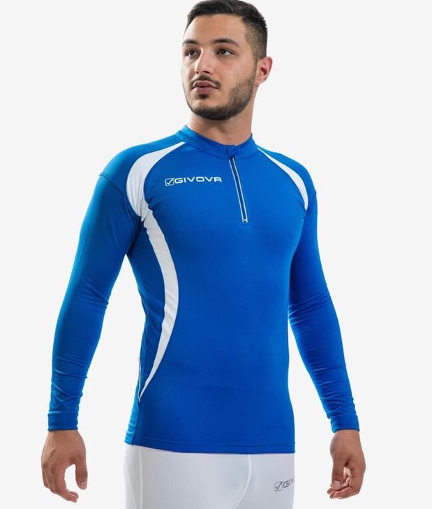 RUNNING LONG SHIRT hosszú ujjú póló azúrkék S