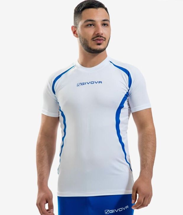 RUNNING SHIRT póló fehér/azúrkék L