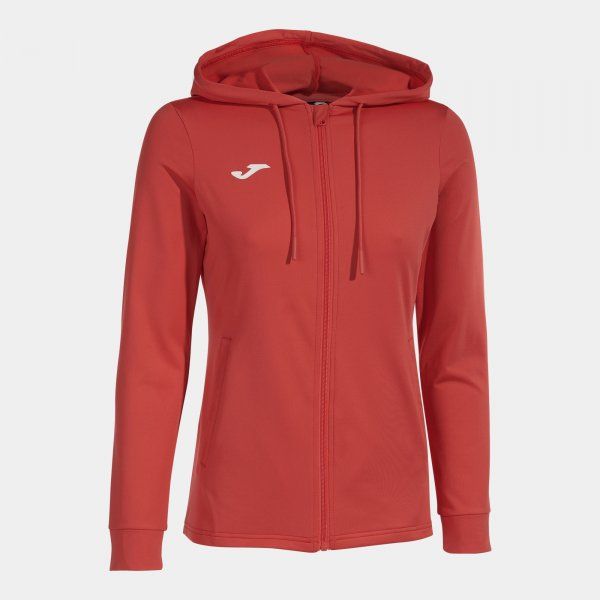 SCULPTURE II ZIP-UP HOODIE piros S