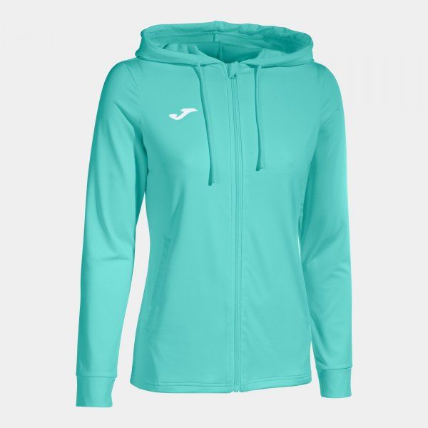 SCULPTURE II ZIP-UP HOODIE TURQUOISE 4XS