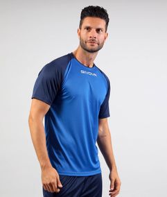 SHIRT CAPO INTERLOCK mez azúrkék/kék 2XS