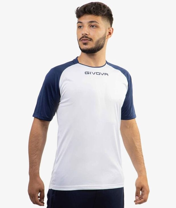 SHIRT CAPO INTERLOCK mez fehér/kék 2XL