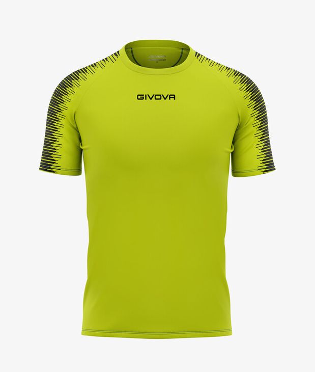 SHIRT CLUB IN MESH mez / póló fluo sárga/fekete 2XL