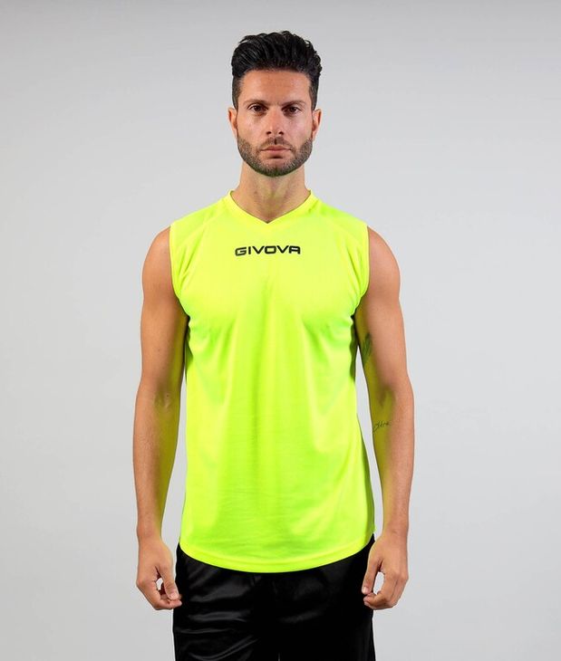 SHIRT SMANICATO GIVOVA ONE sport aláöltözet fluo sárga 2XL