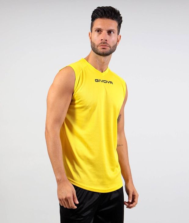 SHIRT SMANICATO GIVOVA ONE sport aláöltözet sárga 3XL