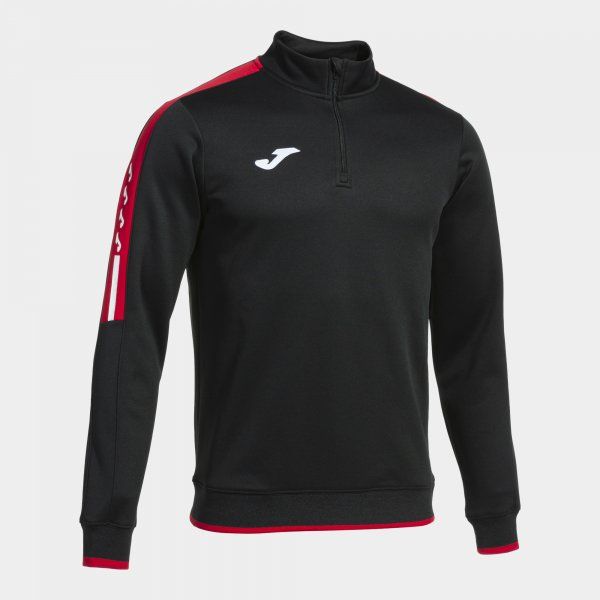 SUDADERA OLIMPIADA NEGRO ROJO 6XS