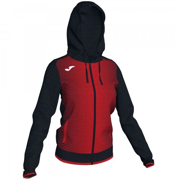 SUPERNOVA HOODED JACKET pulóver fekete piros XS