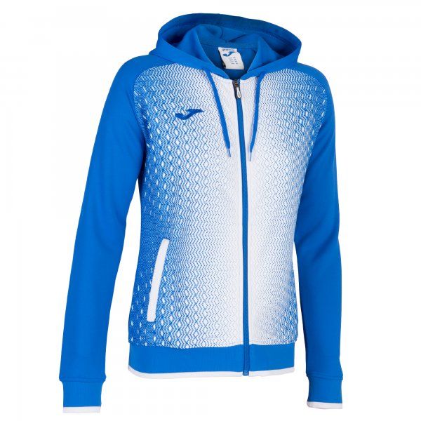 SUPERNOVA HOODED JACKET pulóver azúrkék fehér L