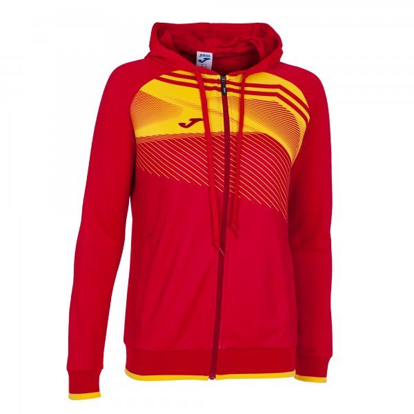 SUPERNOVA II HOODIE JACKET pulóver piros sárga 2XS