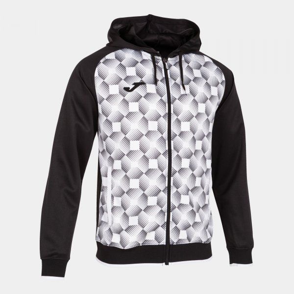 SWEATSHIRT SUPERNOVA III ZIP-UP HOODIE pulóver fekete fehér 2XS