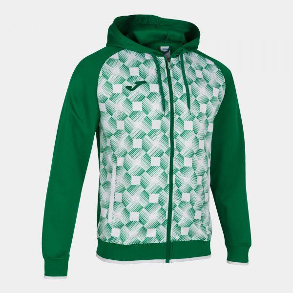 SWEATSHIRT SUPERNOVA III ZIP-UP HOODIE pulóver zöld fekete 2XS