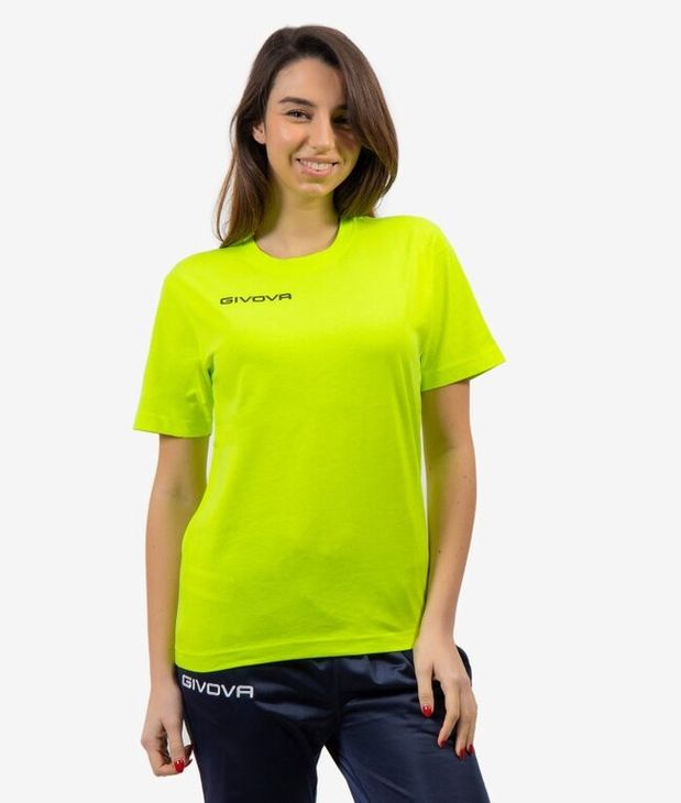 T-SHIRT COTONE FRESH rövid ujjú póló fluo sárga M