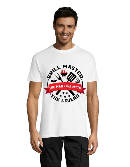 The Legend - Grill Master férfi póló fehér 2XL