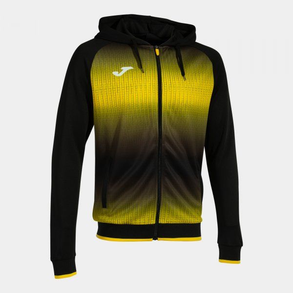 TIGER V ZIP-UP HOODIE pulóver fekete sárga L