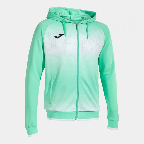 TIGER V ZIP-UP HOODIE pulóver zöld fekete L