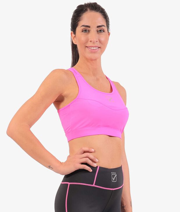 TOP DONNA STAMPA FUXIA Tg. L